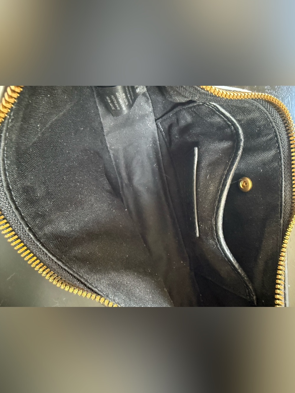 Quince Black Crescent Leather Shoulder Bag - Picture 5 of 9